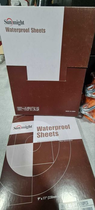 Водостійкий шліфувальний папір нождачка Sunmight P2500 23x28 (50шт) SUN08124 Наждачная шлифовальная бумага