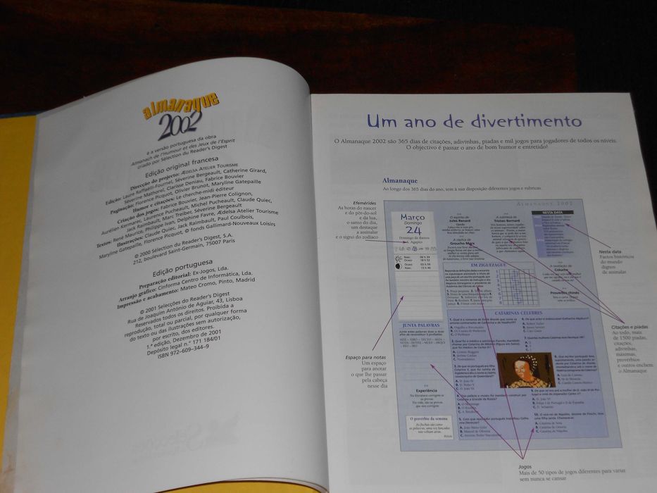 Selecções Readers Digest Almanaque 2002 e Enciclopedia de Medicina