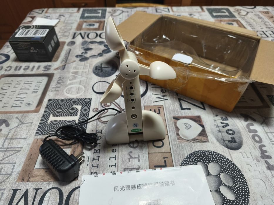 Sensor de luz, chuva e vento