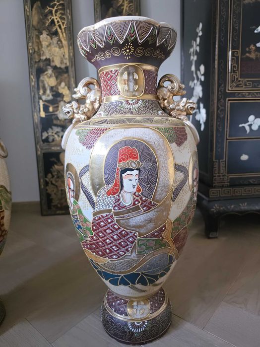 Monumentalna PARA Waz SATSUMA 60 cm – Japonia Meiji – MORIAGE