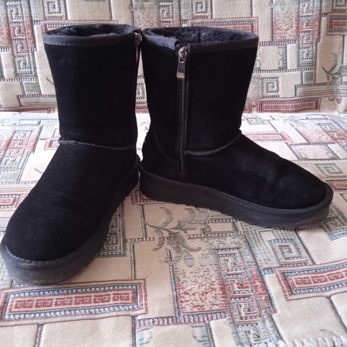 Разпродажа: зимней женской  итальянской теплой обуви по низким ценам.