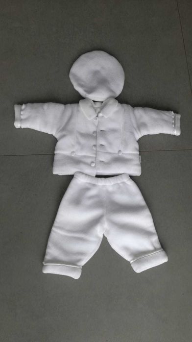 komplet do chrztu dla chlopca rozmiar 62