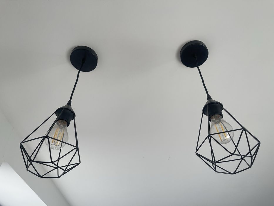 Lampy geometryczne , styl industrialny, nowoczesny