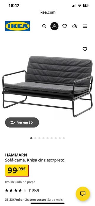 Sofá-cama HAMMARN Ikea