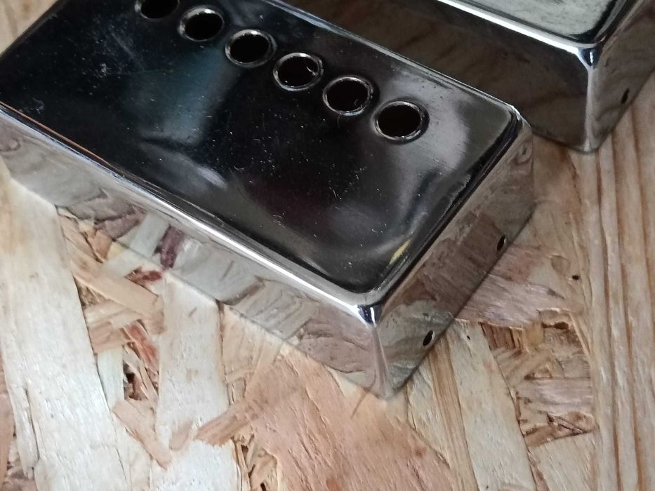 Humbucker pickup cover Chrome (Par). Vintage.
