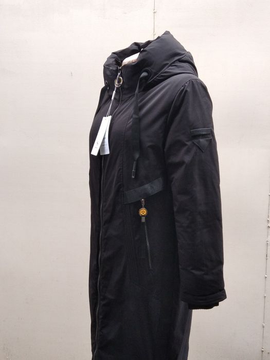 Распродажа!!! Женская зимняя куртка парка зимняя черного цвета р.44