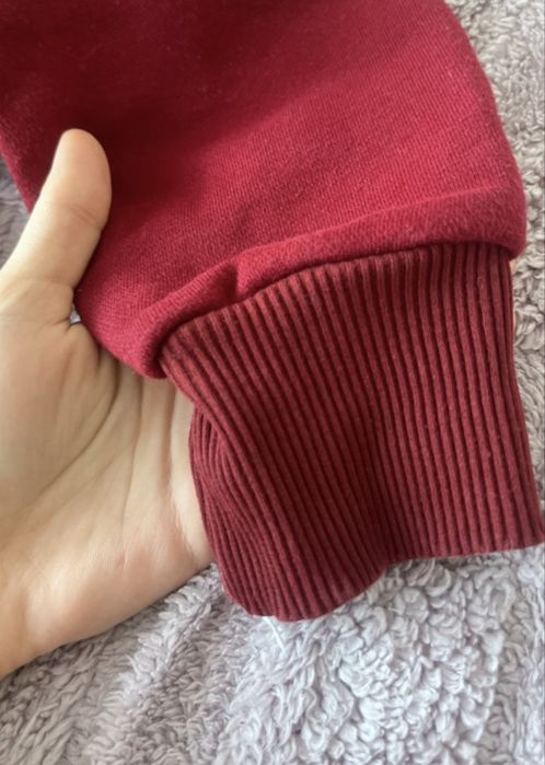 Bordowa bluza z napisem NICCE marki Madmext