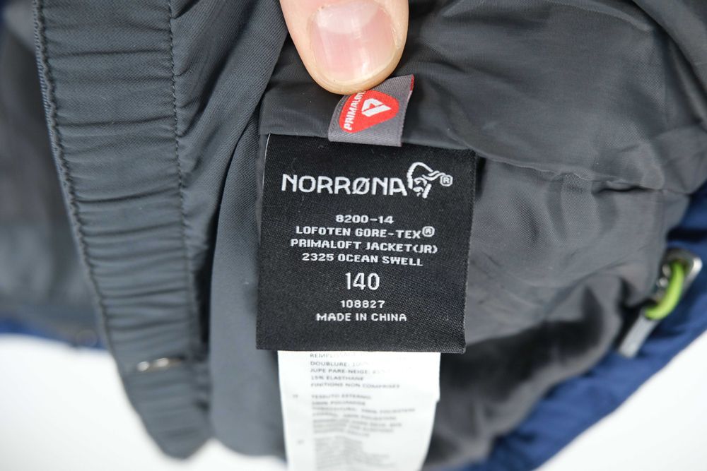 Norrona lofoten gore-tex primaloft jacket dzięcięca 140