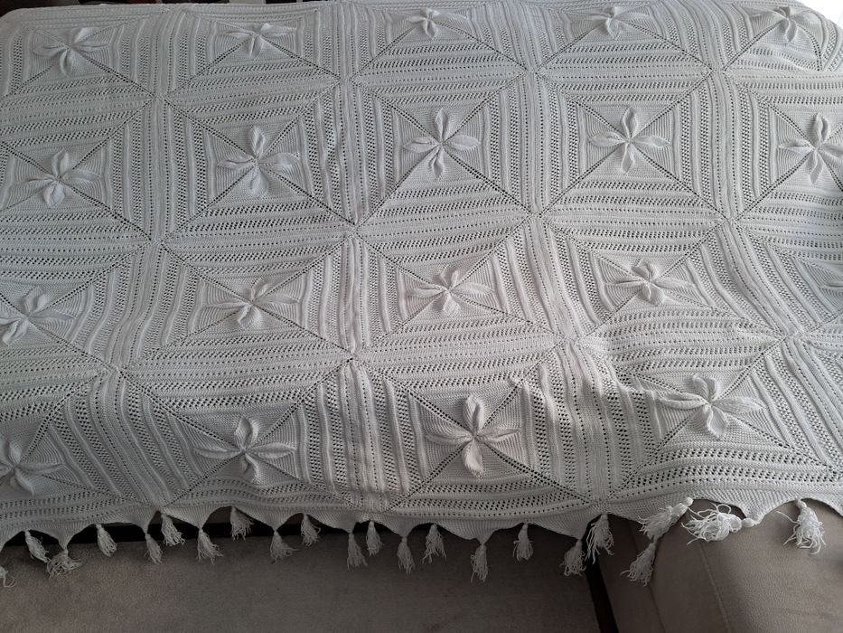 Colha de croché e 2 almofadas