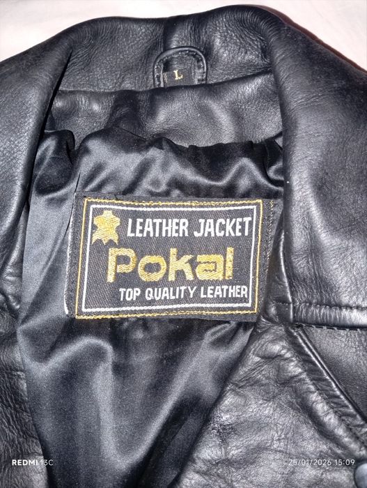 Blusão  motard  em couro