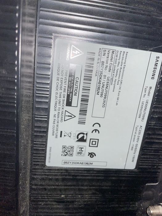 Телевізор Samsung 65 Samart tv 4K