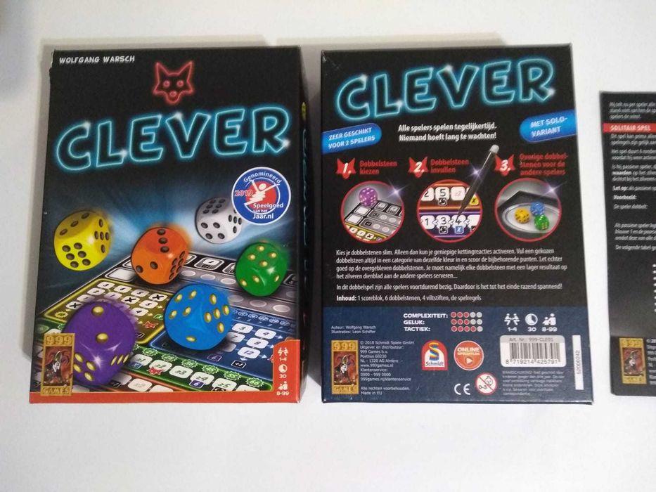 Игра настольная CLEVER, приехала с Нидерланды.