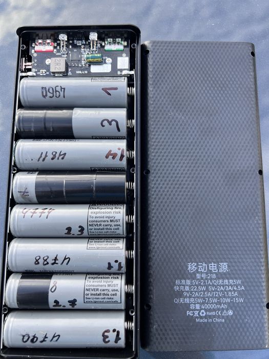 Power Bank 40000 mAh на оригінальних акумуляторах LG 21700