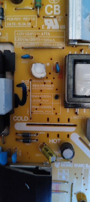 Placas de TV UE40KUE6100K