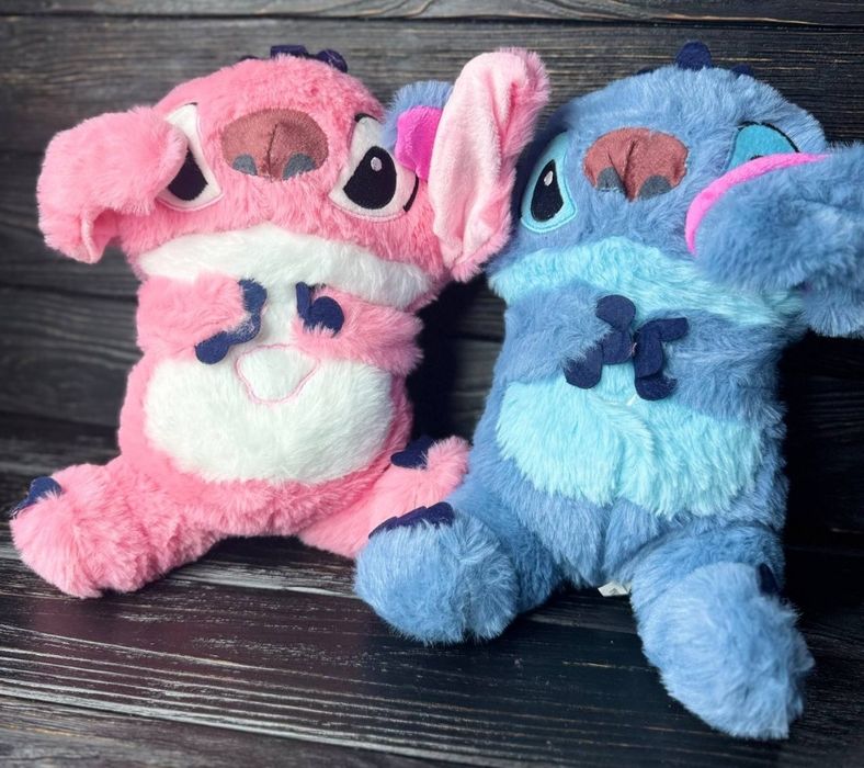 Игрушка спящий и дышащий Веселый Стич  35 см