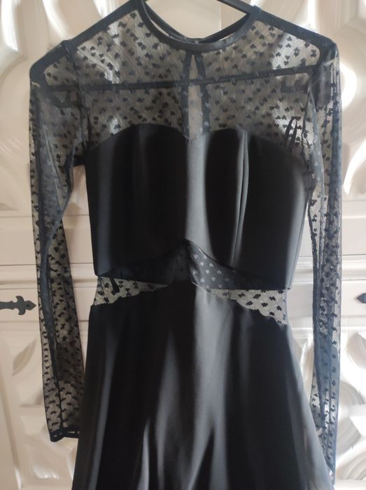 Vestido preto de cerimónia