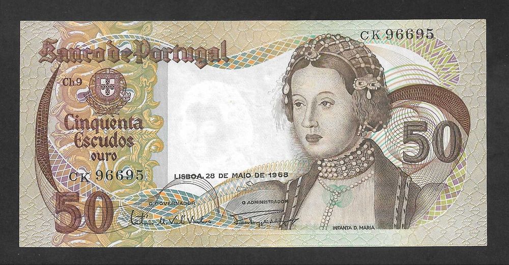 Nota de 50 Escudos de 1968