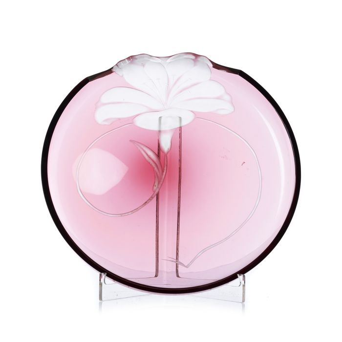 Cristal e vidro - Prato de bolo Moser