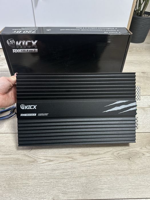 Підсилювач Kicx RX 120.4 v2. Новий 4х канальнік