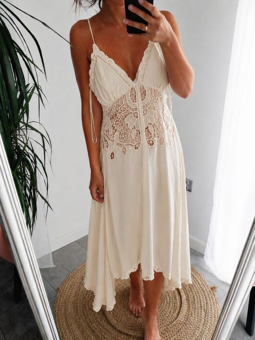 Nowa sukienka boho zara 38M koronka