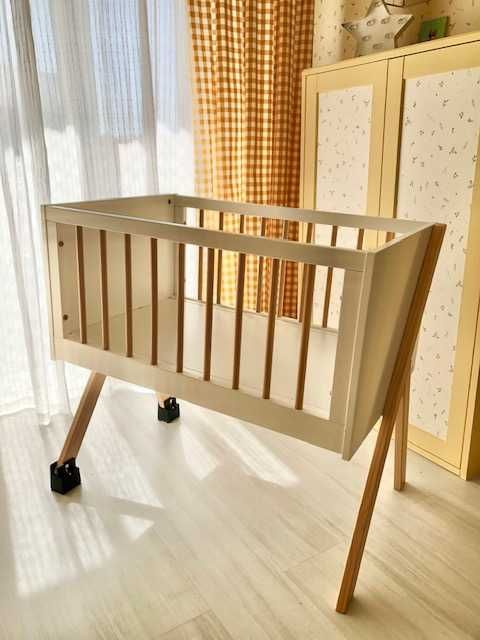 Berço nature branco - Zippy - 3 em 1 secretária + caixa de brinquedos