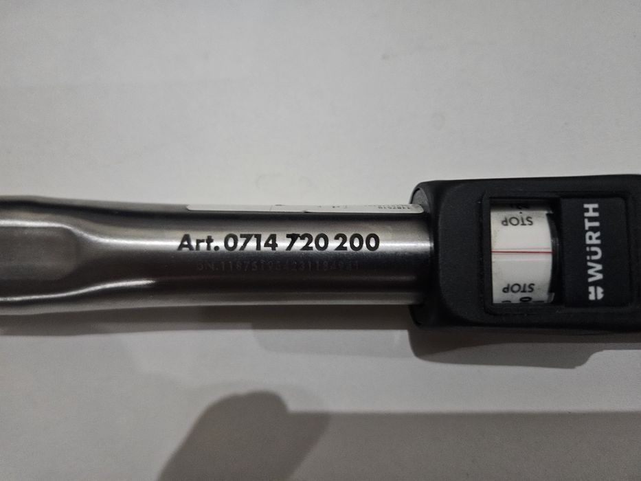 Chave Dinamométrica Würth 1/2" (40-200 N·m) – Profissional com Estojo