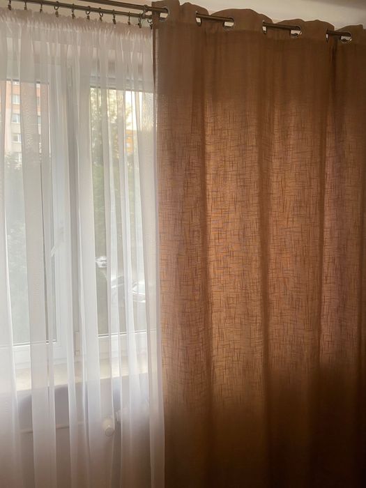 Zasłony 2 szt. 140 × 240 cm beżowe