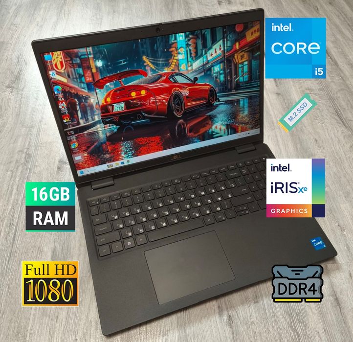 Сучасний мощний 16/512/i5-11th/SSD/FullHD IPS/Type-C/ігровий ноутбук