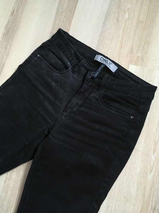 ONLY szare rurki marmurki jeansy spodnie obcisłe skinny S 30 jak nowe