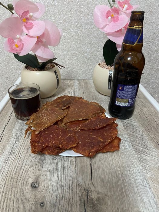 Курячі джерки з філе | Сушене мʼясо | Закуска до пива | 120 грн