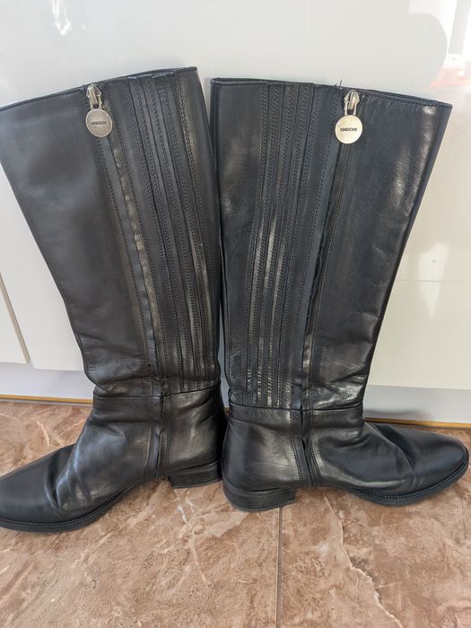 Oficerki skórzane czarne Geox 38