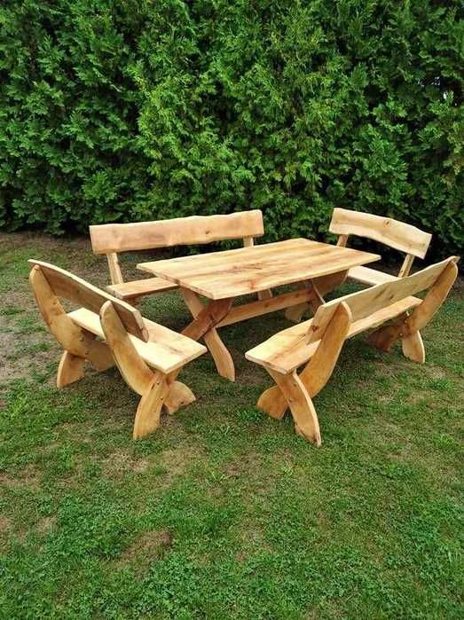 Solidny komplet mebli ogrodowych z Olchy ZAPRASZA