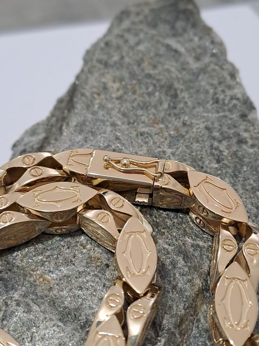 Złoty Łańcuch splot Cartier 585 187 g 65 cm Nowy