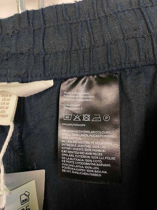 H&m premium linen нові лляні льняні жіночі штани , брюки , джогери