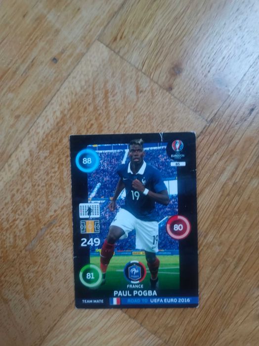 Karta piłkarska Reprezentacji Francji Paul pogba