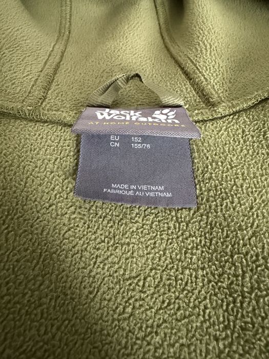 Softshell chłopięcy JACK WOLFSKIN r. 152. Zielona Kurtka