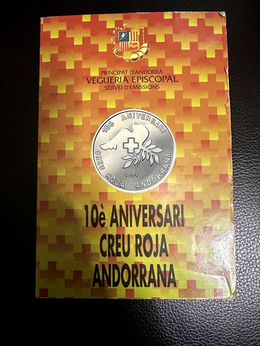 Andorra 1991 "10th Anniversary of Red Cross" Prata Proof