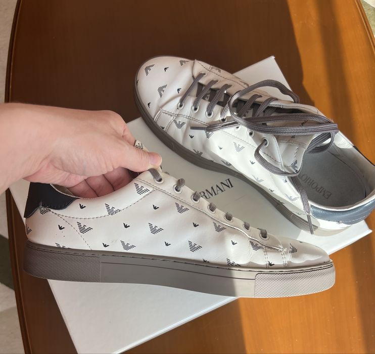 Чоловічі шкіряні кросівки/кеди Emporio Armani, 42 розмір, оригінал.