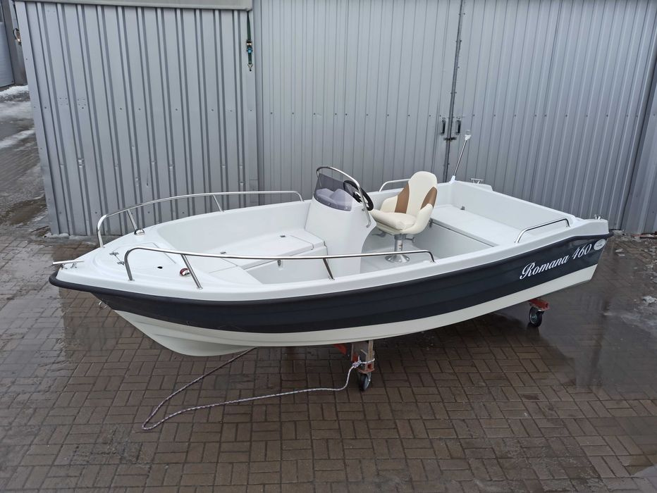 ! PROMOCJA ! Łódź turystyczna Romana 460 LUXUS z fotelem + oświetlenie