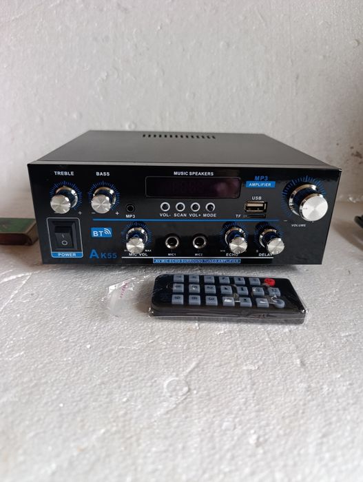 АК45 HiFi, блютуз, радіо, флешка, 12 вольт, 220 во