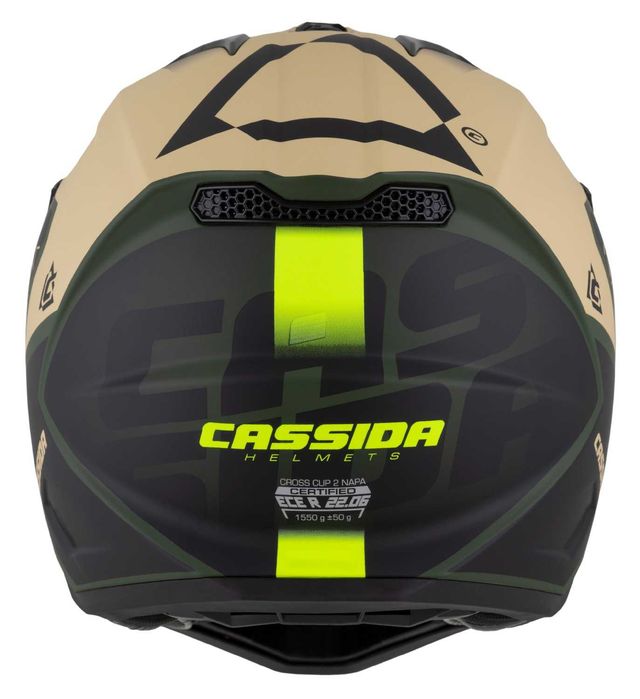 Kask Motocyklowy CASSIDA CROSS CUP2 Pod interkom XS-XXL +KOMINIARKA