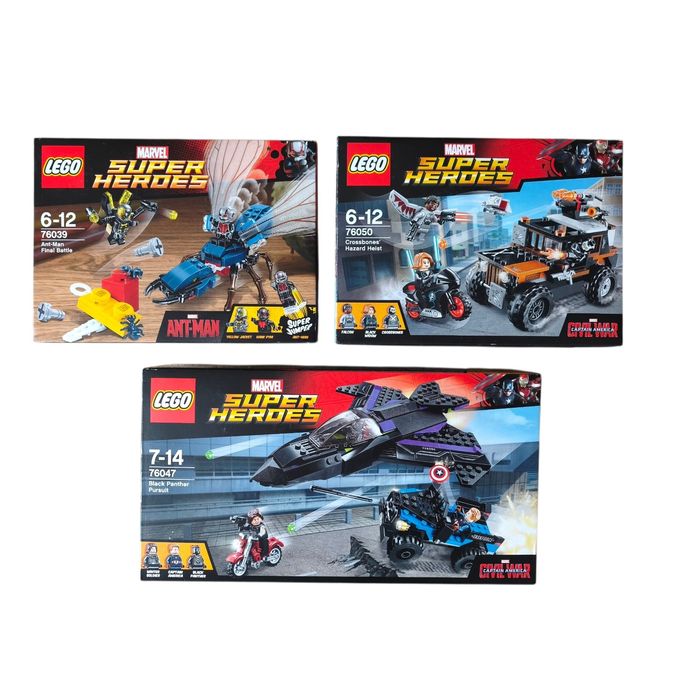 LEGO Marvel Super Heroes – 76039 / 76050 / 76047 – kompletne zestawy Marvel