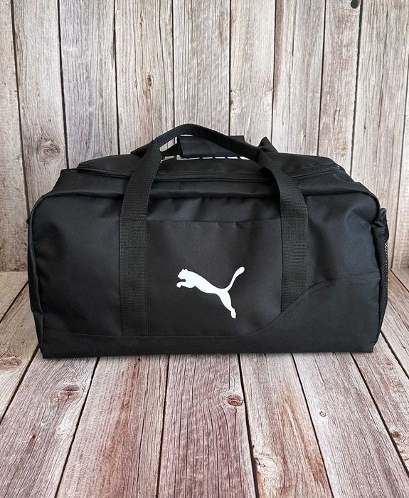 Спортивна сумка Puma чорна, для тренувань, спорту, подорожей, дорожня Пума