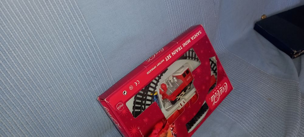 Comboio miniatura da Coca-Cola