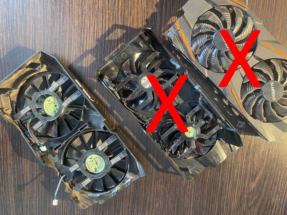 Кожух Відеокарти Asus Dual RX 580 | Вентилятори Gigabyte RX 470/480/570/580 GAMING