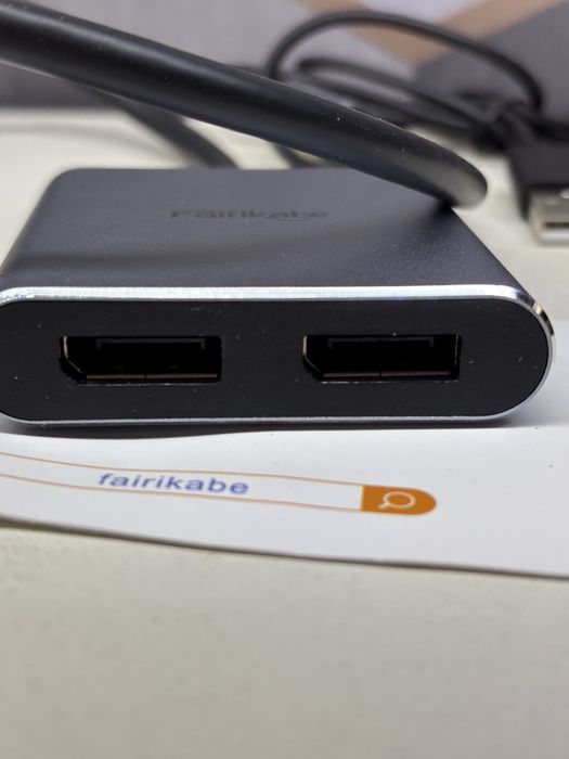Перехідник розгалужувач Fairikabe DisplayPort на подаійний DispleyPor