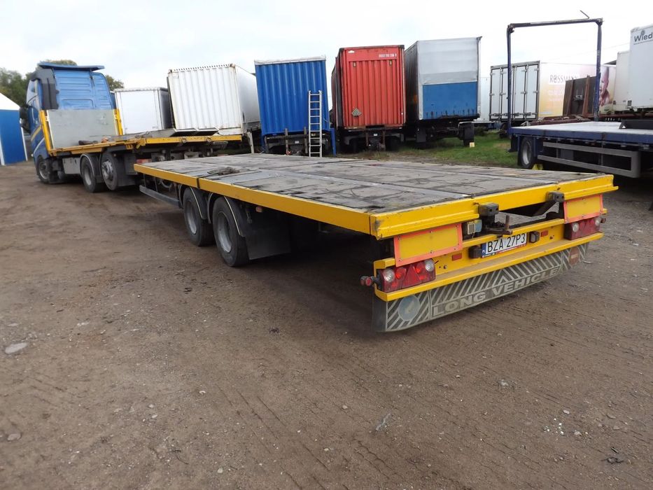 Cmt PRZYCZEPA niskopodwoziowa tandem laweta  7,8/2,5m + wysuwany 1m tył  2014r