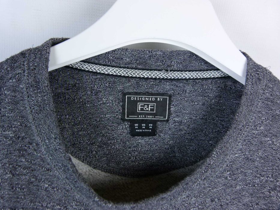 F&F szara bluza melanż / M