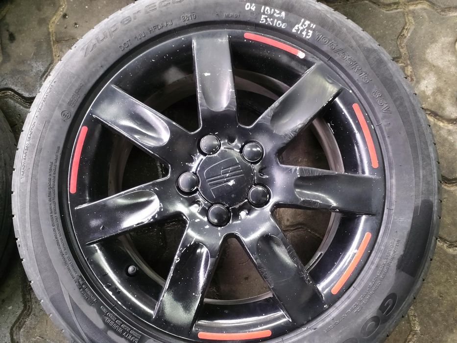 Jantes Seat R15 Com Pneus 1995/55 Furação 5X100