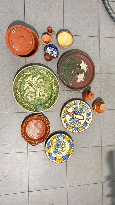 Coleção pratos barro tradicionais